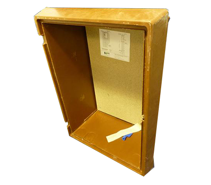 Mitras Brown Recessed Electricity Meter Box