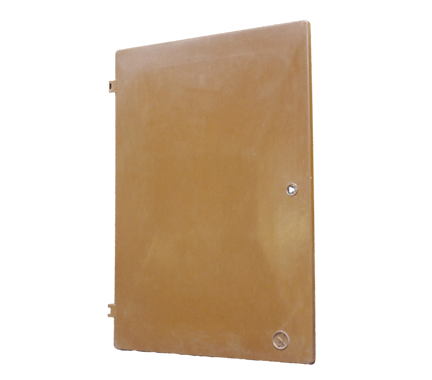 Mitras Brown Recessed Electricity Meter Box Door