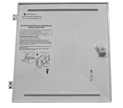 Mitras MK2 Surface Mounted Electricity Meter Box Door