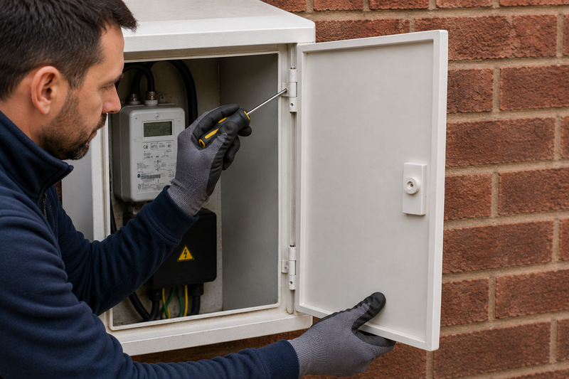 How to Replace a Pin Hinge on a Meter Box Door