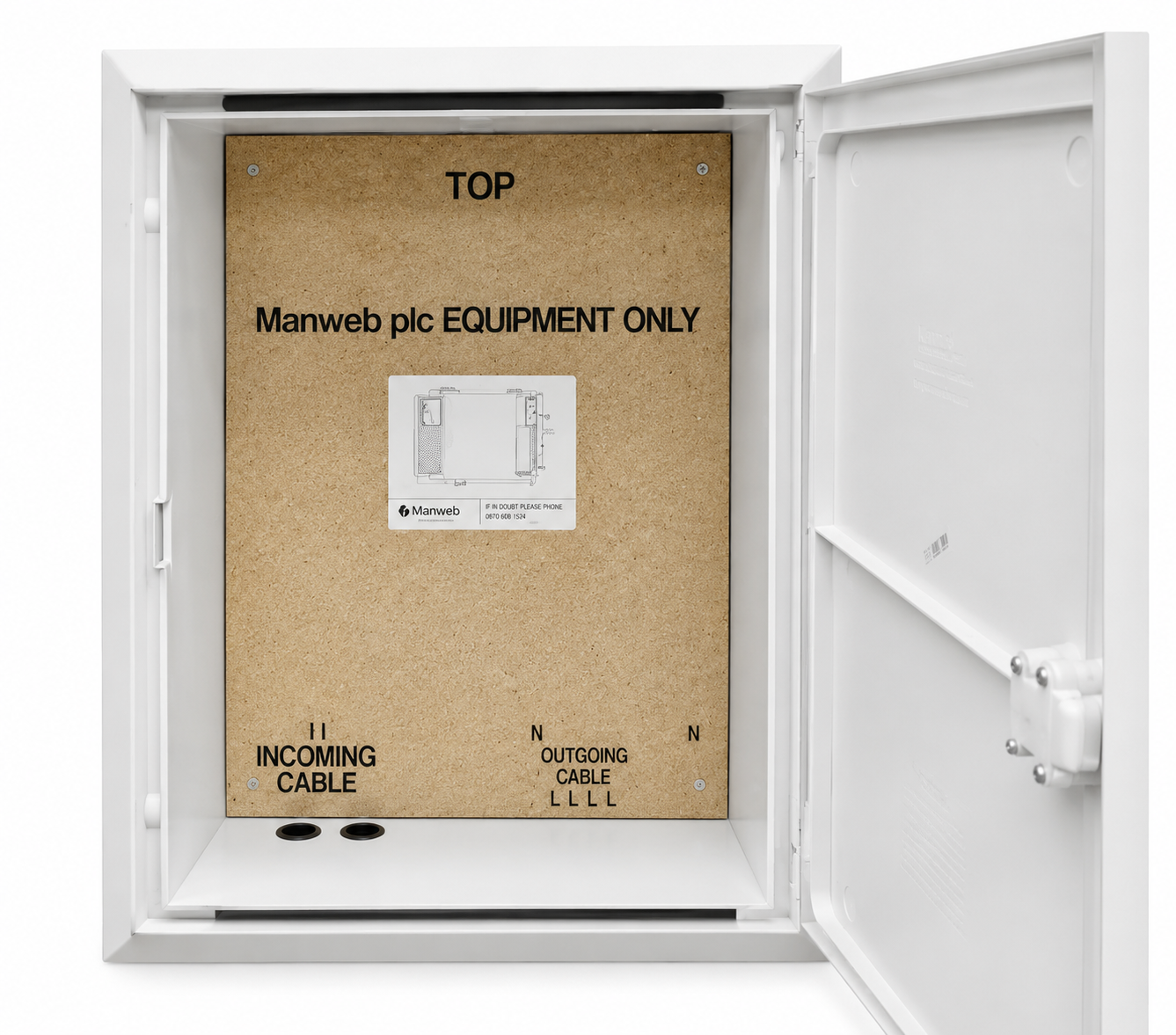 Mitras Medium Manweb Recessed Electricity Meter Box