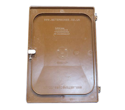 Mitras Brown Recessed Electricity Meter Box Door